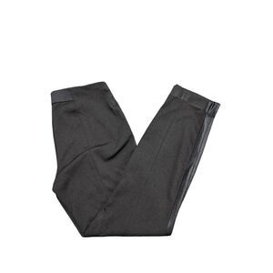 Tahari Faux Leather Straight Leg Pants Black Women's Size 6
